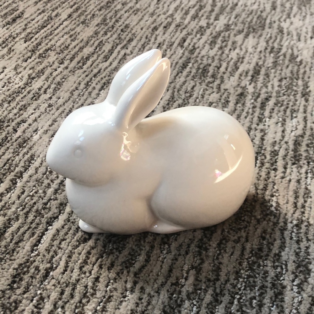 White Ceramic Bunny